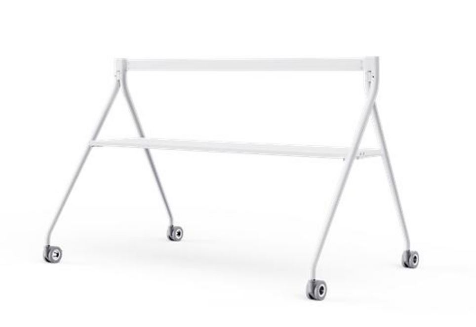 Yealink Floorstand for MeetingBoard 86' with Tray,Perfect fit for Yealink MeetingBoard 86',Wheeled for easy transport Stable, White, EOS - Image 4