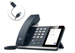 Yealink MP45 USB Teams Phone Desk Corded Phones for Work, Certified by Microsoft Teams Skype for Business System, Powered by Computer via USB-A/C