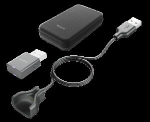 Yealink Portable Accessory Kit for WH63/67, Carry Case, Charging Cable, WDD60 DECT Dongle, Make DECT Headset Your Hybrid Work Booster