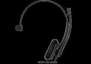 Yealink UH34 Lite Mono Teams USB Headset, Lightweight, All Day Wearing Comfort, Ear Wideband Noise Cancelling Microphone, Foamy Ear Cushions, USB-A
