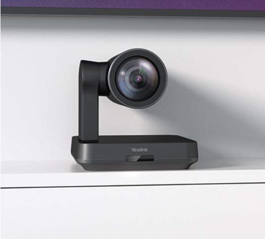 Yealink Black UVC84 4K, 12x optical USB PTZ camera, includes VCR20 Remote Control, 7m USB Cable, 7m Network Cable, Wall Mount Bracket and Power Supply - Image 2