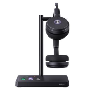 LAST STOCK Yealink WH62 Dual Teams DECT Wireless Headset Headset, Busylight On Headset, Leather Ear Cushions, Acoustic Shield Technology, Built-in Rin
