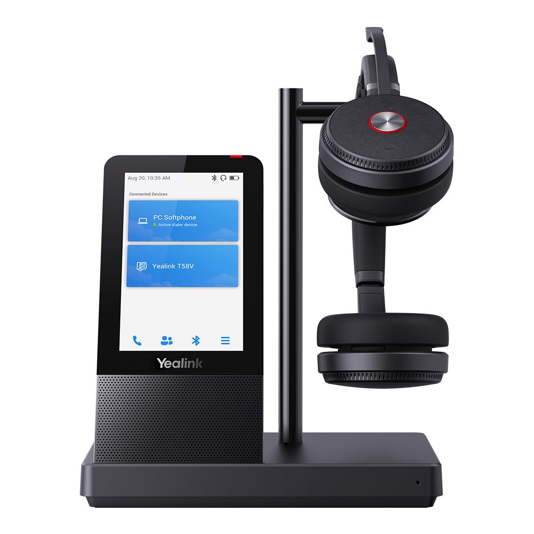 Yealink WH66 Dual UC DECT Wireless Headset,UC Workstation,HDVoice, 2-Mic Noise Cancellation&330° Adjustable, Leather Ear Cushions,Teams&Zoom Certified - Image 2