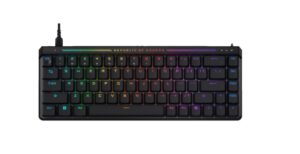 ASUS ROG Falchion Ace HFX 65% Compact Gaming Keyboard, Magnetic Switches, Interactive Touch Panel, Dual USB-C Ports