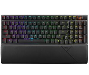 ASUS ROG STRIX SCOPE II 96 WL Snow Switch NX Wireless Gaming Mechanical Keyboard, Tri-mode Connection, Streamer hotkeys, Multifunction controls