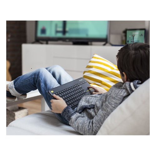 Logitech K400 Plus Wireless Keyboard with Touchpad & Entertainment Media Keys Tiny USB Unifying receiver for HTPC connected TVs ~KBLT-K830BT - Image 2