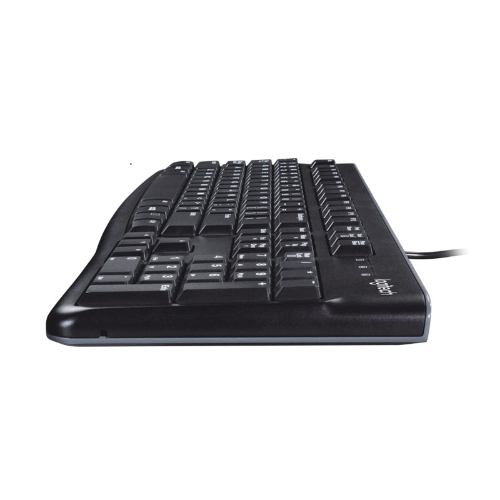 Logitech K120 Wired Keyboard Quiet typing Spill-resistant Durable keys Thin profile Curved space bar Adjustable tilt legs - Image 4
