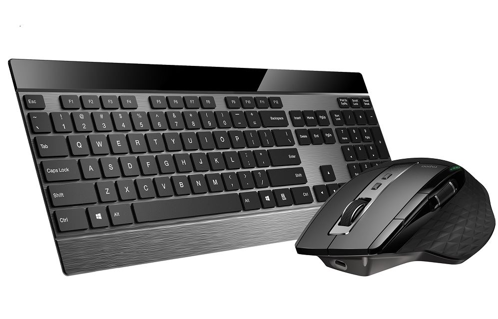 RAPOO 9900M Multi-mode Wireless Ultra-slim Keyboard & Mouse - Bluetooth 4.0, 2.4G Multi-Mode Switch, Ultra-Slim Keys, Adjustable DPI - Image 2