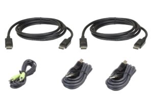 Aten 1.8m USB DisplayPort Dual Display Secure KVM Cable Kit