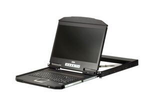 Aten Rackmount Single Rail LCD Console VGA USB w/ 18.5' LCD Display, 1x Custom KVM Cable Included, 1366x768@60hz Display, LED Illumination
