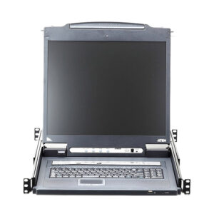 Aten 17' 1U Local/Remote Share Access 8-Port Single Rail LCD KVM over IP Switch