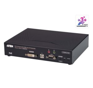 Aten Aten DVI Dual Link KVM over IP Transmitter with DC Power + Power over Ethernet support, supports up to 2560 x 1600 @ 60 Hz