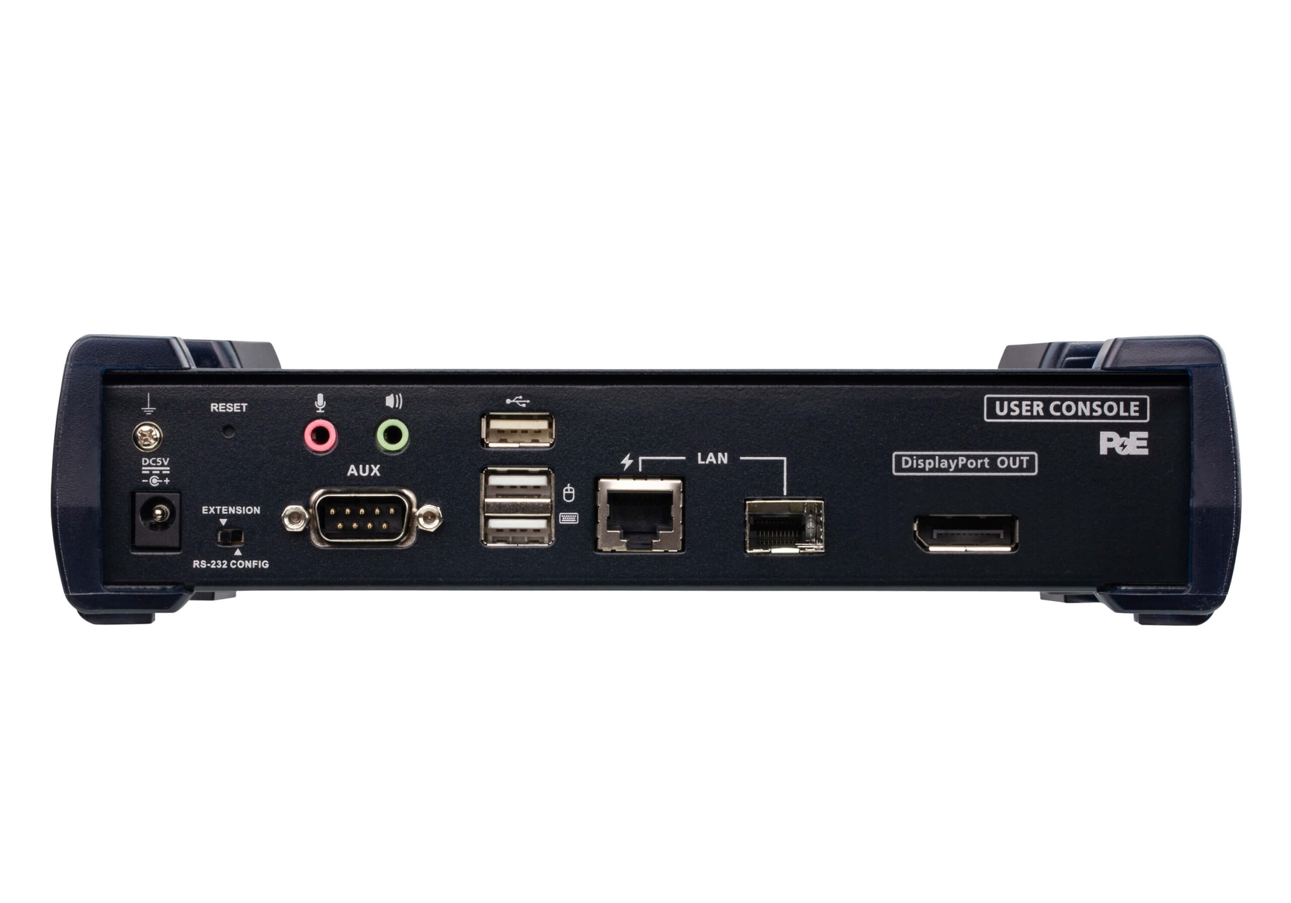 Aten 4K DP Single Display KVM over IP Receiver with Power over Ethernet, power adapter not included - Image 3