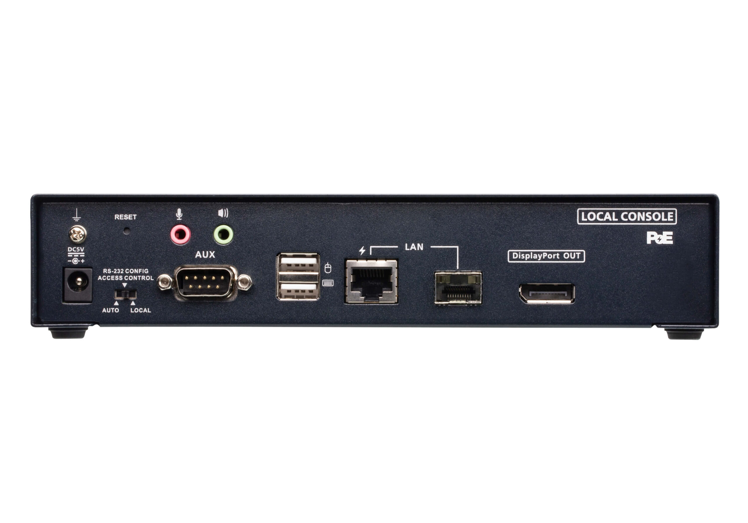 Aten 4K DP Single Display KVM over IP Transmitter with Power over Ethernet, power adapter not included - Image 2
