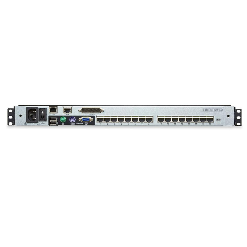 Aten 16 Port Rackmount USB-PS/2 Cat5 19' LCD KVM Over IP Switch with Daisy Chain - Image 2