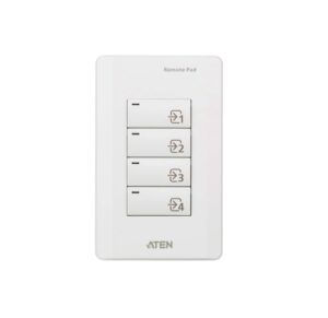 Aten VPK104 4-Key Contact Closure Remote Pad for VP1420/VP1421 Presentation Matrix Switches. Led lights, Engraved button