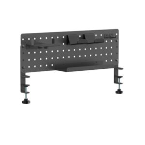 Brateck GMPB-05-02-B Clamp-on desk Pegboard Organizer with Storage Kits (Black) (LS)