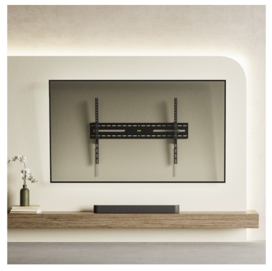 Brateck KL38-69T Large-Screen Large Tilt TV Wall Mount, Fit Screen Size: 43'-100' Up to 75 KG, Fine Texture Black, 85x938x625mm (LS) - Image 2