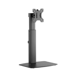 Brateck Single Free Standing Screen Pneumatic Vertical Lift Monitor Stand Fit Most 17'-32' Flat and Curved Monitors Up to 7 kg VESA 75x75/100x100 (LS)