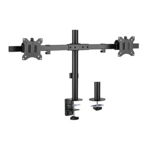 Brateck Pole Mount Dual-Screen Monitor Mount Fit Most 17'-32' Monitors, Weight Capacity (per screen): 9kg VESA 75x75/100x100 (LS)