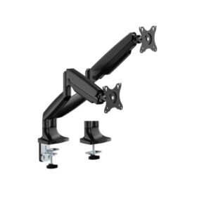 Brateck LDT82-C024-BK Dual Screen Heavy-Duty Gas Spring Monitory Arm with For most 17'~35' Monitors, Matte Black
