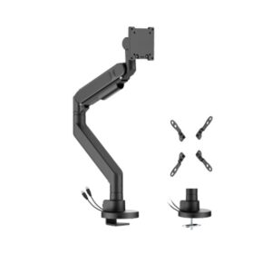 Brateck LDT92-C012UC-B Future-Proof Heavy-Duty Gas Spring Monitor Arm with USB Port (LS)