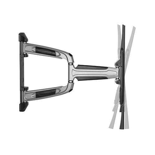 Brateck Chic Aluminum Full-Motion TV Wall Mount For 37'-70' Curved & Flat panel TVs up to 35KG, Matte Black & Metallic Grey (LS) - Image 4