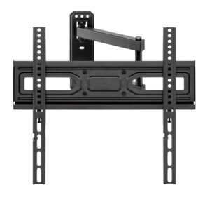 Brateck LPA78-443 Super Economy Full-Motion TV Wall Mount, Fit Screen Size: 32'-55' Up to 35 KG, Fine Texture Black,358x440x420mm (LS)
