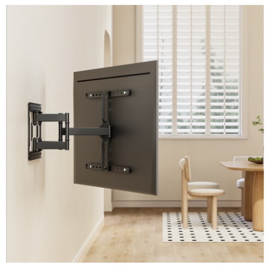 Brateck LPA83-466 Modern Ultra-Slim Full-Motion TV Wall Mount For most 43'-90' TVs, Weight Capacity: 60kg, 420x509x632mm (LS) - Image 2