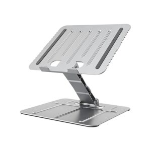Brateck Foldable Stepless Adjustable Laptop Riser For 10'-17.3' laptops & tablets (Silver)