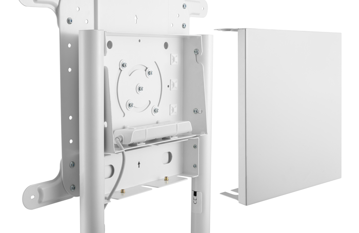 Brateck Rotating Mobile Stand for Interactive Display Fit 37'-70' Up to 70kg- VESA: 200x200,400x200,300x300,600x200,350x350,400x400,600x400 White(LS) - Image 2