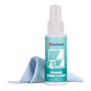 Verbatim Premium Screen Cleaning Kit - 60ml. Laptop, Phone, Tablet, Monitors, Screens, Glass. Antibacterial