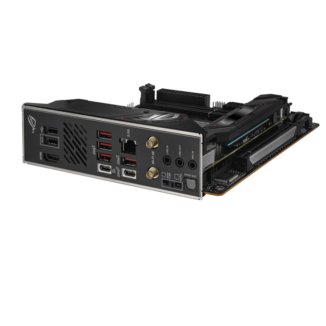 ASUS AMD B650E ROG STRIX B650E-I GAMING WIFI (AM5) Mini-ITX Motherboard, DDR5(2x), 10+2+1 Power Stages, PCIe 5.0 GPU/M.2, USB-C, 2.5Gb LAN, Wi-Fi 6E - Image 4