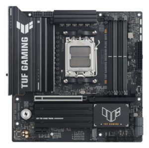 ASUS AMD TUF GAMING B650EM-PLUS WIFI (AM5) Micro-ATX Motherboard, DDR5(4x), 12+2+1 Power Stages, PCIe 5.0, 3x M.2, Front USB-C, 2.5Gb LAN, Wi-Fi 6E