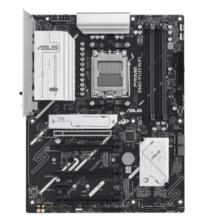 ASUS AMD PRIME B840-PLUS WIFI-CSM (AM5) ATX Motherboard, DDR5 192GB, 1x PCIe 4.0 x16 slot, 3 x M.2 slots, 4x SATA, Wi-Fi 6E, 1 x HDMI, 1 x DP