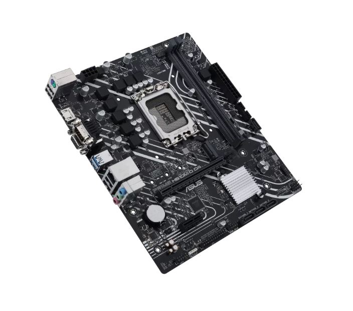 ASUS H610M PRIME H610M-D D4-CSM Intel LGA 1700 mATX Motherboard, DDR4 64GB, PCIe4.0, M.2, 1Gb Ethernet, HDMI, D-SUB, USB3.2 Gen1, SATA 6Gbps, - Image 3