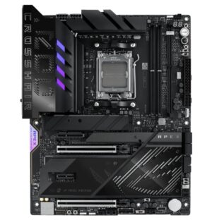 ASUS AMD ROG CROSSHAIR X870E APEX (AM5) ATX Motherboard, DDR5, 18+2+2 Power Stages, AI Cache Boost, PCie 5,0 2x X16, 3x M.2, USB 4, Wi-Fi 7