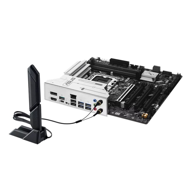 ASUS PRIME Z890M-PLUS WIFI-CSM LGA1851 mATX Motherboard, DDR5 256GB, PCIe 5.0, 3×M.2, 2.5GbE, Wi-Fi 7, USB 20Gbps Type-C - Image 4