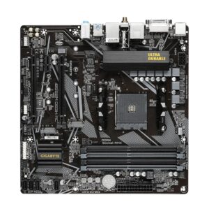 Gigabyte B550M DS3H AC AM4 Ryzen mATX Motherboard, 4x DDR4, 3x PCI-e, 2x M.2, 4x SATA III, RAID 0/1/10, 4x USB 3.2, 4x USB 2.0