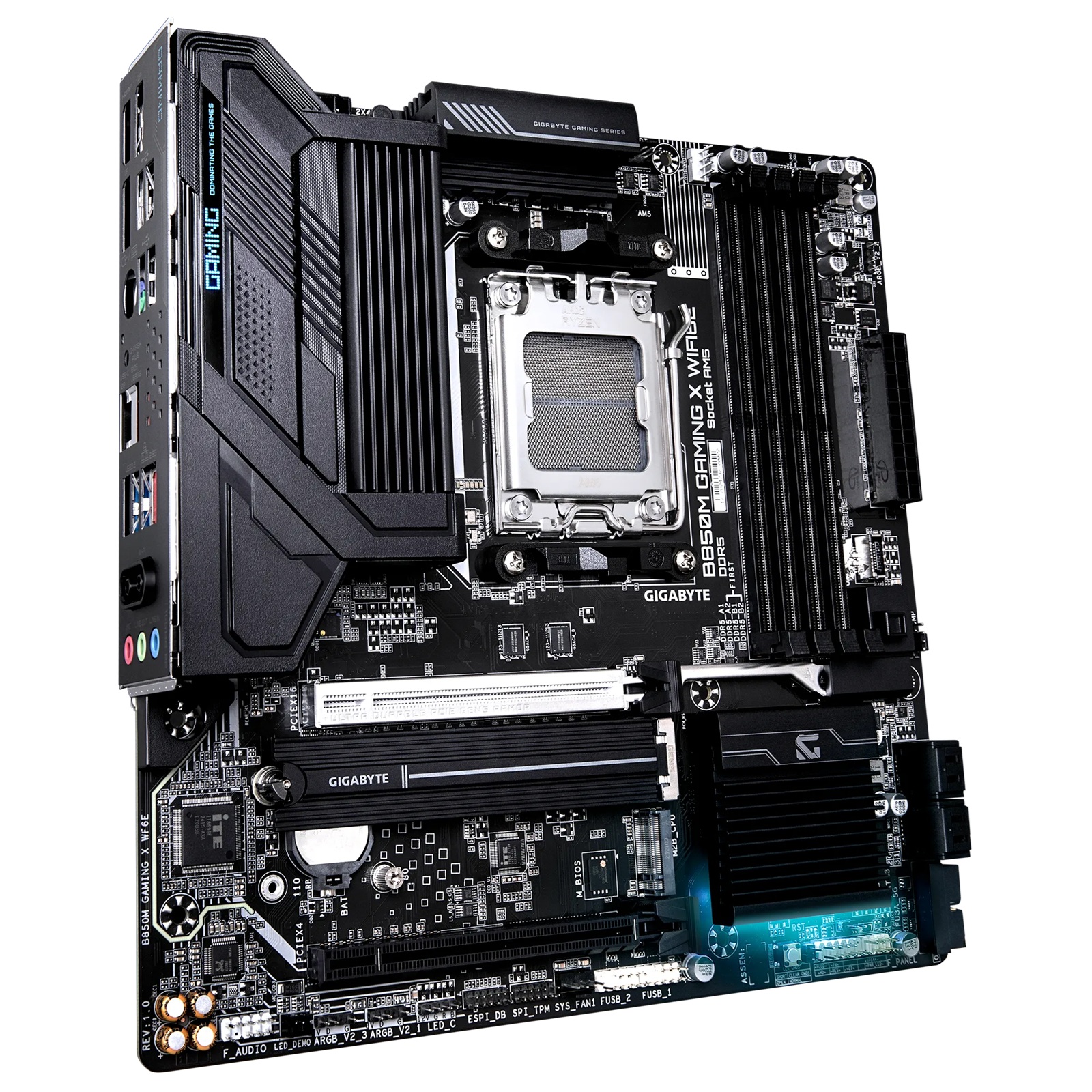 Gigabyte B850M GAMING X WF6E 1.0, AMD AM5, 4 x DDR5 up to 256 GB, 1 x HDMI, 2 x PCI Express x16, 2 x M.2, 4 x SATA, 5x USB 3.2 - Image 3