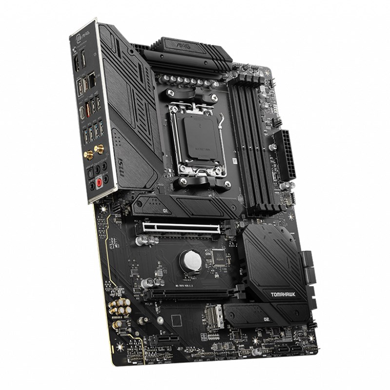 MSI MAG B650 TOMAHAWK WIFI AMD AM5 ATX Motherboard, 4x DDR5 ~64GB, 1x PCI-E x16, 3x M.2, 6x SATA, 2x USB2.0, 8x USB 3.2, 1x USB-C - Image 3