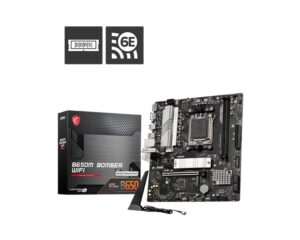 MSI PRO B760M BOMBER WIFI  mATX Motherboard, 4x DDR5~128GB, 2x PCI-E x 16, 1x PCI-E x 1, 2x M.2, 4x SATA, 4x USB 3.2 , 2x USB 2.09