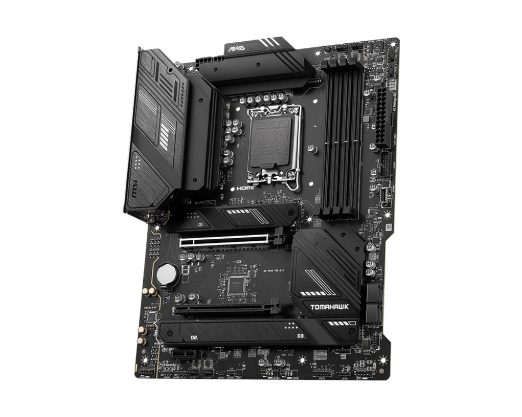 MSI MAG B760 TOMAHAWK WIFI ATX Motherboard, 4x DDR5~192GB, 2x PCI-E x 16, 1x PCI-E x 1, 3x M.2, 4x SATA, 4x USB 3.2 , 4x USB 2.0, 1x USB Type C - Image 3