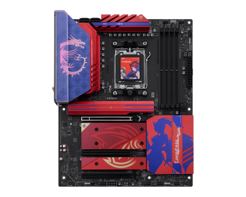 MSI B850 MLG EDITION, AM5, Ryzen 9000/8000/7000, DDR5-8400+, PCIe 5.0, M.2 Gen5/Gen4, HDMI 8K, USB-C 20Gbps, Wi-Fi 7, BT 5.4, 5Gbps LAN, 7.1 Audio - Image 2