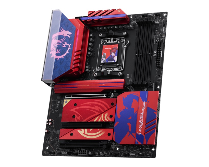 MSI B850 MLG EDITION, AM5, Ryzen 9000/8000/7000, DDR5-8400+, PCIe 5.0, M.2 Gen5/Gen4, HDMI 8K, USB-C 20Gbps, Wi-Fi 7, BT 5.4, 5Gbps LAN, 7.1 Audio - Image 3