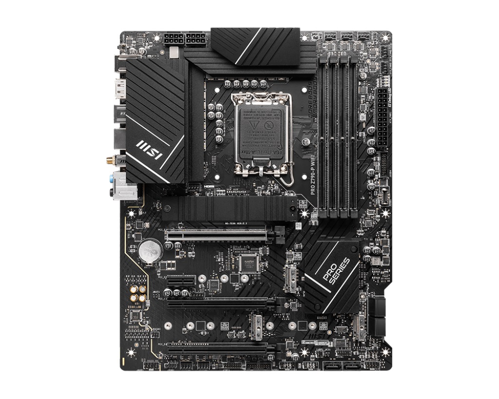 MSI PRO Z790-P WIFI Intel LGA 1700 ATX Motherboard, 4x DDR5 256GB, 3x PCI-E x 16 slot, 4x M.2, 6x SATA 6G, 4x USB 2.0(Rear), 4x USB2.0(Front) - Image 2