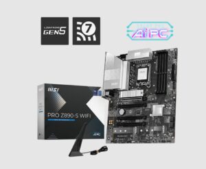 MSI PRO Z890-S WIFI, INTEL Z890, 4x DDR5 256GB, 1x HDMI, 4x PCI-E x16 slot, 3x M.2, 4x SATA, 4x USB 2.0, Intel® Wi-Fi 7