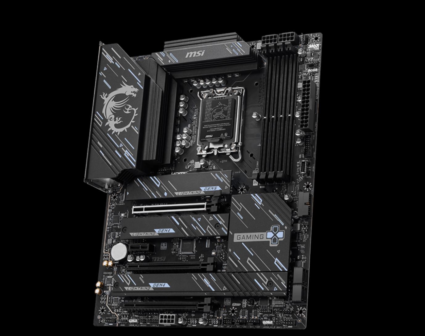 MSI Z890 GAMING PLUS WIFI Motherboard, 4x DDR5 256GB, 3x PCI-E x 16, 1x PCI-E x 1, 4x M.2, 4x SATA 6G, 3x USB 3, 2x USB-C, 4 x USB 2 - Image 3