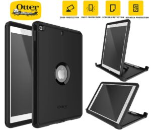 OtterBox Defender Apple iPad (10.2') (9th/8th/7th Gen) Case Black - (77-62032), DROP+ 2X Military Standard,Built-in Screen Protection,2 Years Warranty
