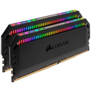 Corsair Dominator Platinum RGB 32GB (2x16GB) DDR4 3200MHz C16 XMP 2.0 Black Desktop PC Gaming Memory(LS)
